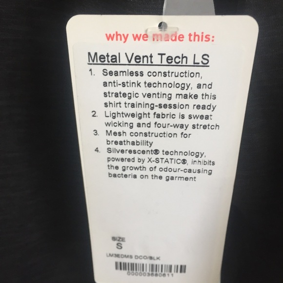 NWT MEN DCO LULULEMON METAL VENT TECH LONG SLEEVE - Picture 4 of 5